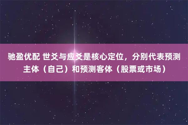 驰盈优配 世爻与应爻是核心定位，分别代表预测主体（自己）和预测客体（股票或市场）