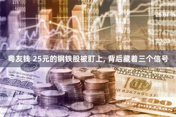 粤友钱 25元的钢铁股被盯上, 背后藏着三个信号