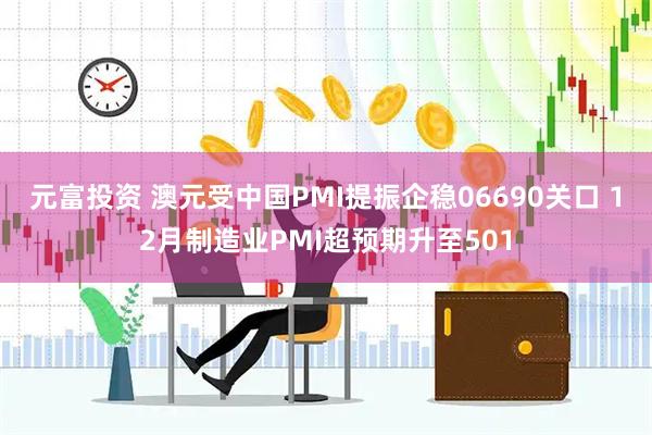 元富投资 澳元受中国PMI提振企稳06690关口 12月制造业PMI超预期升至501